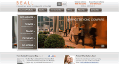 Desktop Screenshot of beallinsurance.com