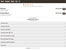 Tablet Screenshot of beallinsurance.com